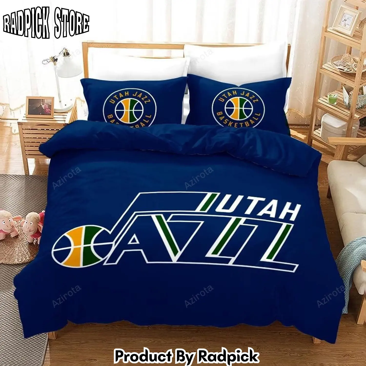Radpick utah jazz basketball duvet cover bedding set rp327581